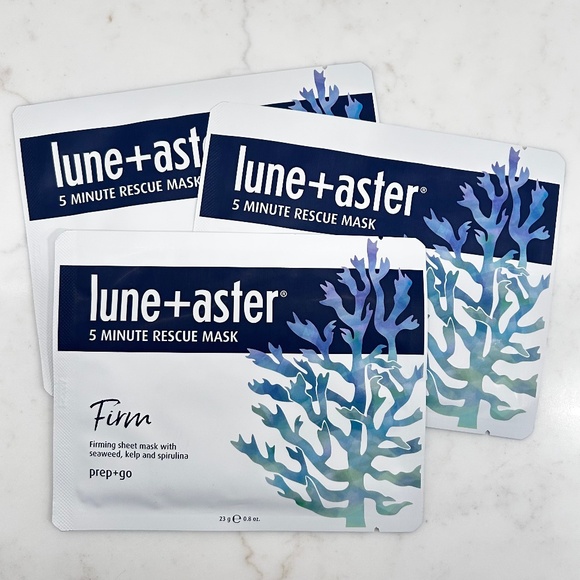 Lune+Aster Other - Lune+Aster - Set of 3 - 5 Minute Rescue Mask - Firming Sheet Mask -‎ Sealed